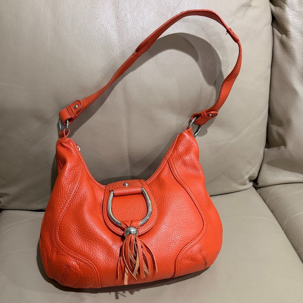 Coldwater Creek Orange Leather bag (Used)